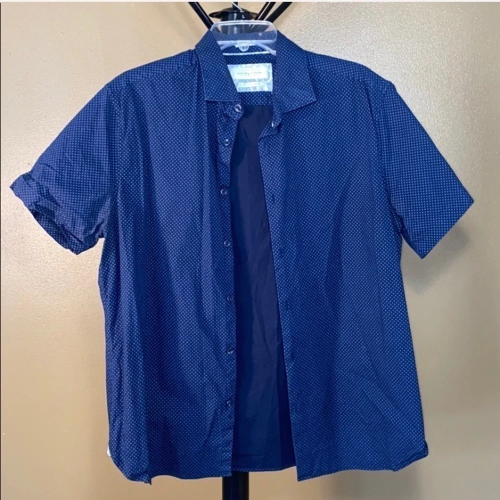 Denim & Flower short sleeve button down, slim fit